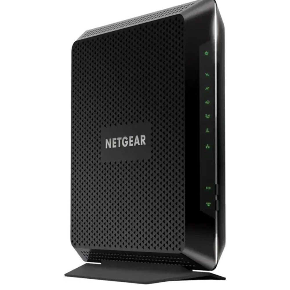 NETGEAR Black Modem-Router Combo with Sleek Design